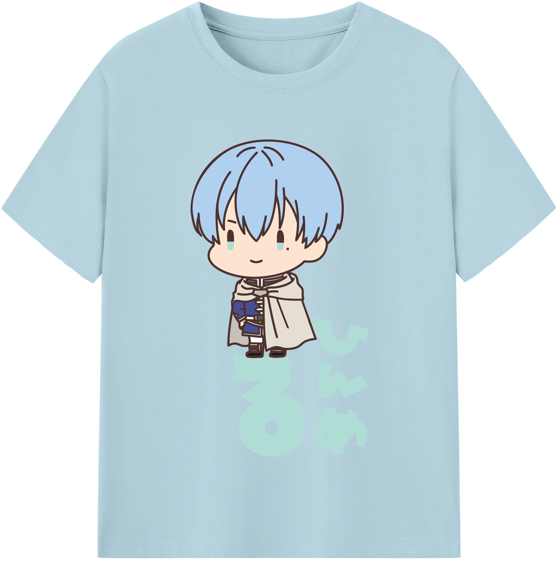 （画像用） 葬送のフリーレン Frieren 綿100％半袖Tシャツ（フロントプリント）